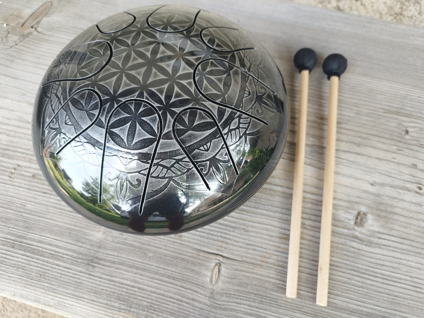 Tank drum, B major pentatonic scale, 432hz.